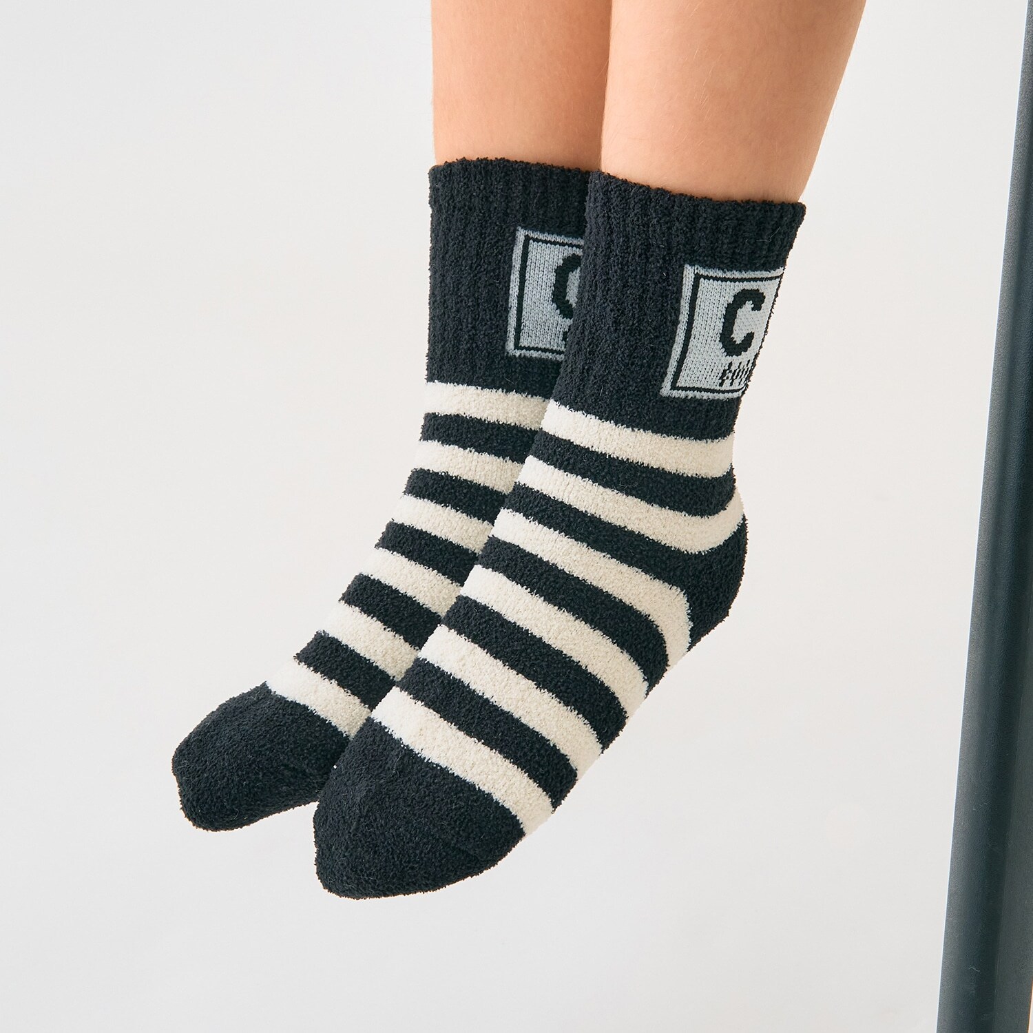 195ボーダーアソートソックス