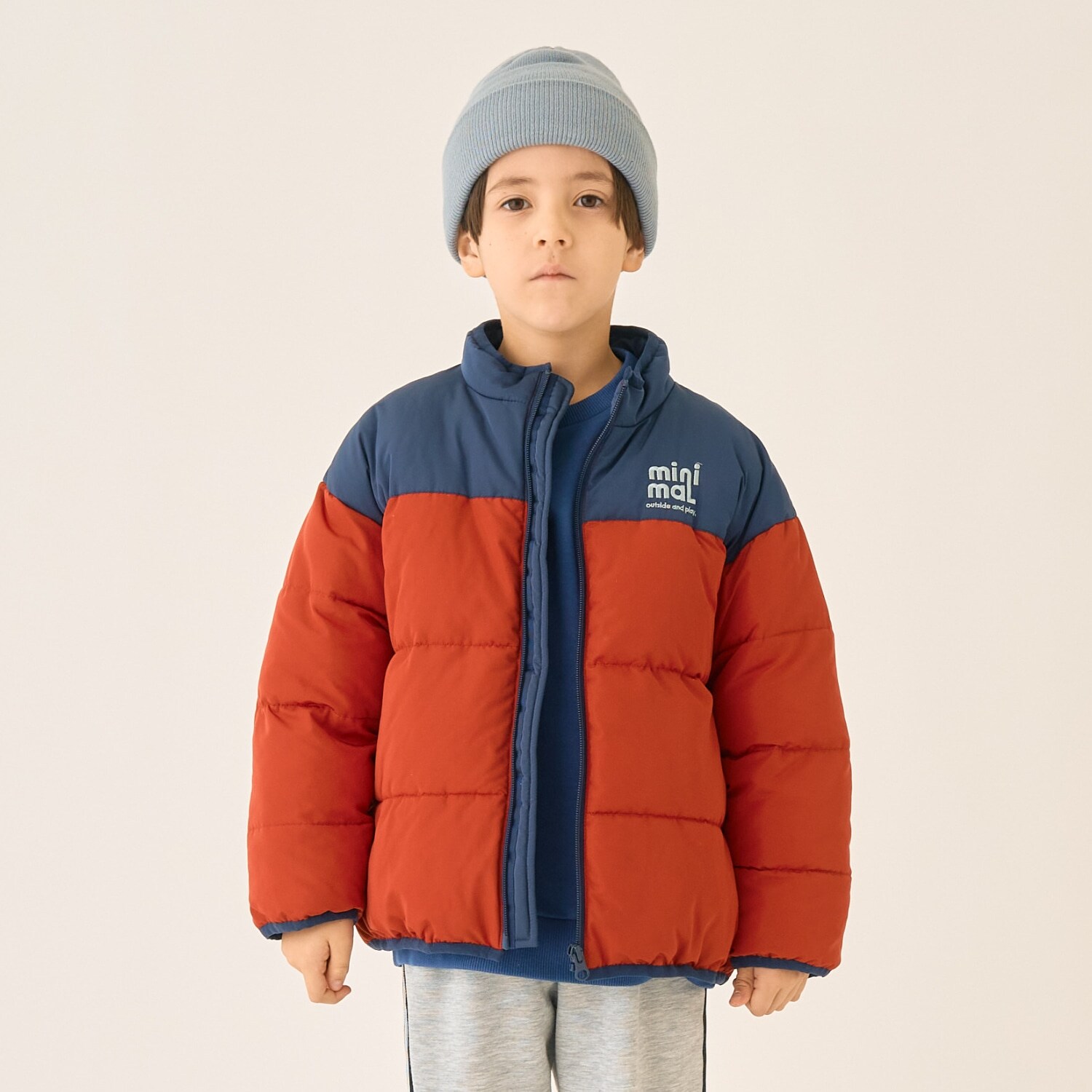 切替中綿ブルゾン