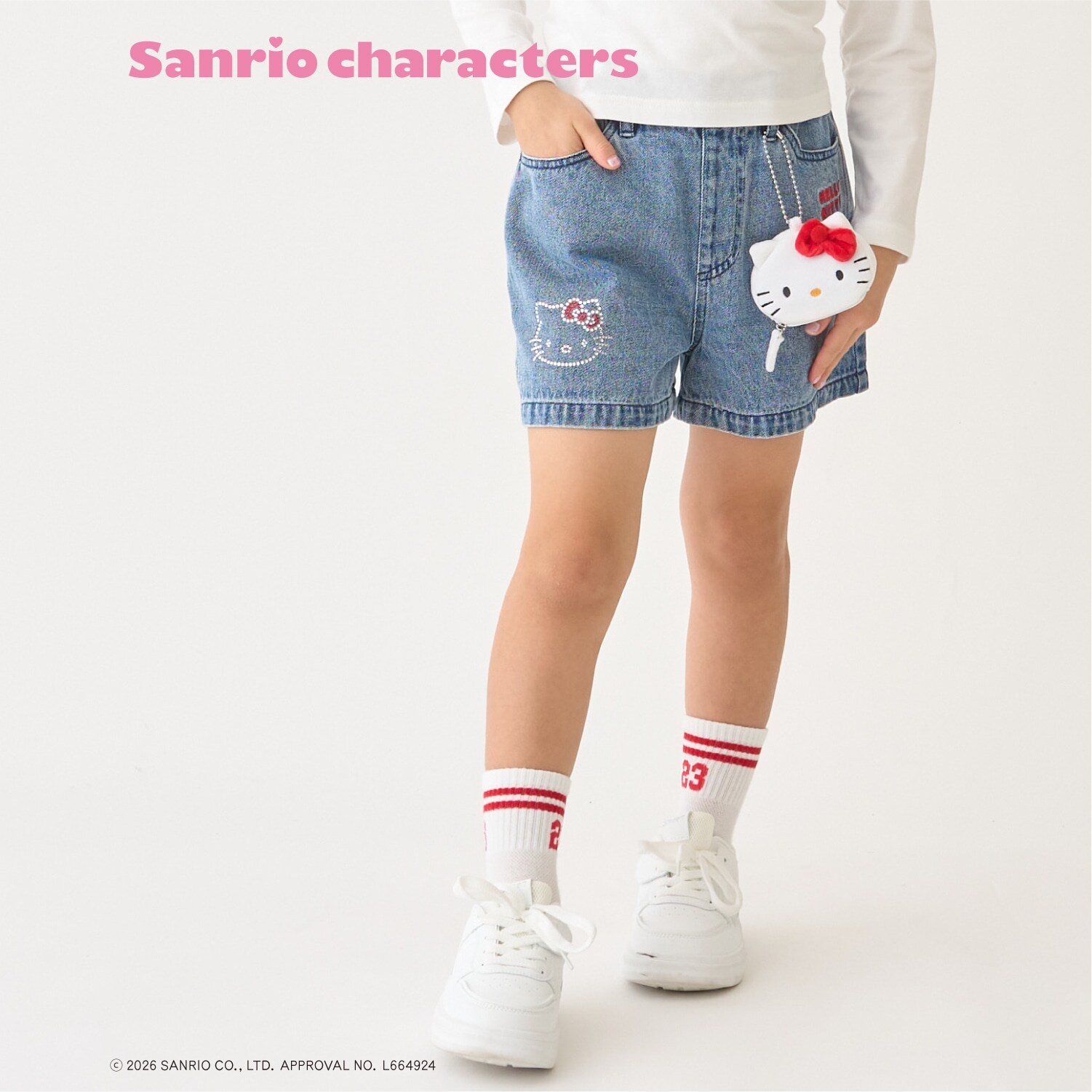 【サンリオキャラクターズ】デニムショートパンツ