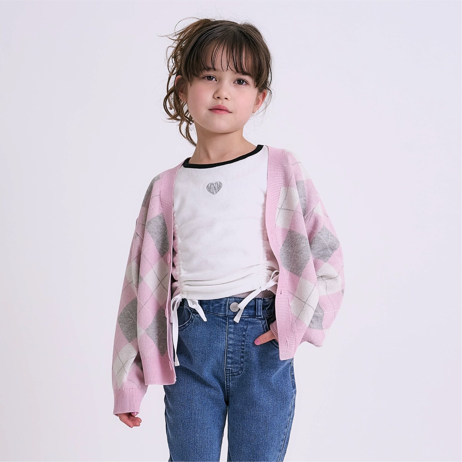 【アラエル】アーガイルカーディガン