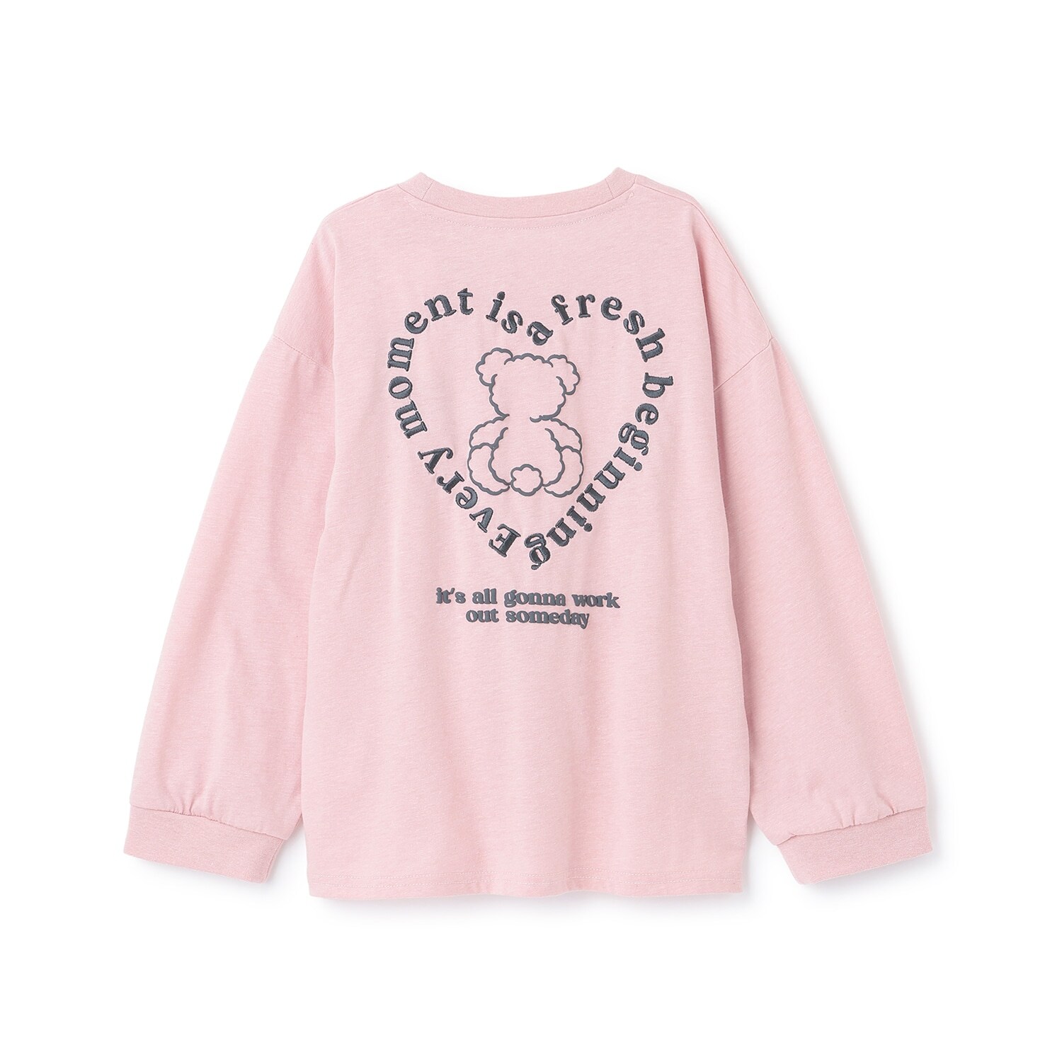 バックイラスト長袖Tシャツ