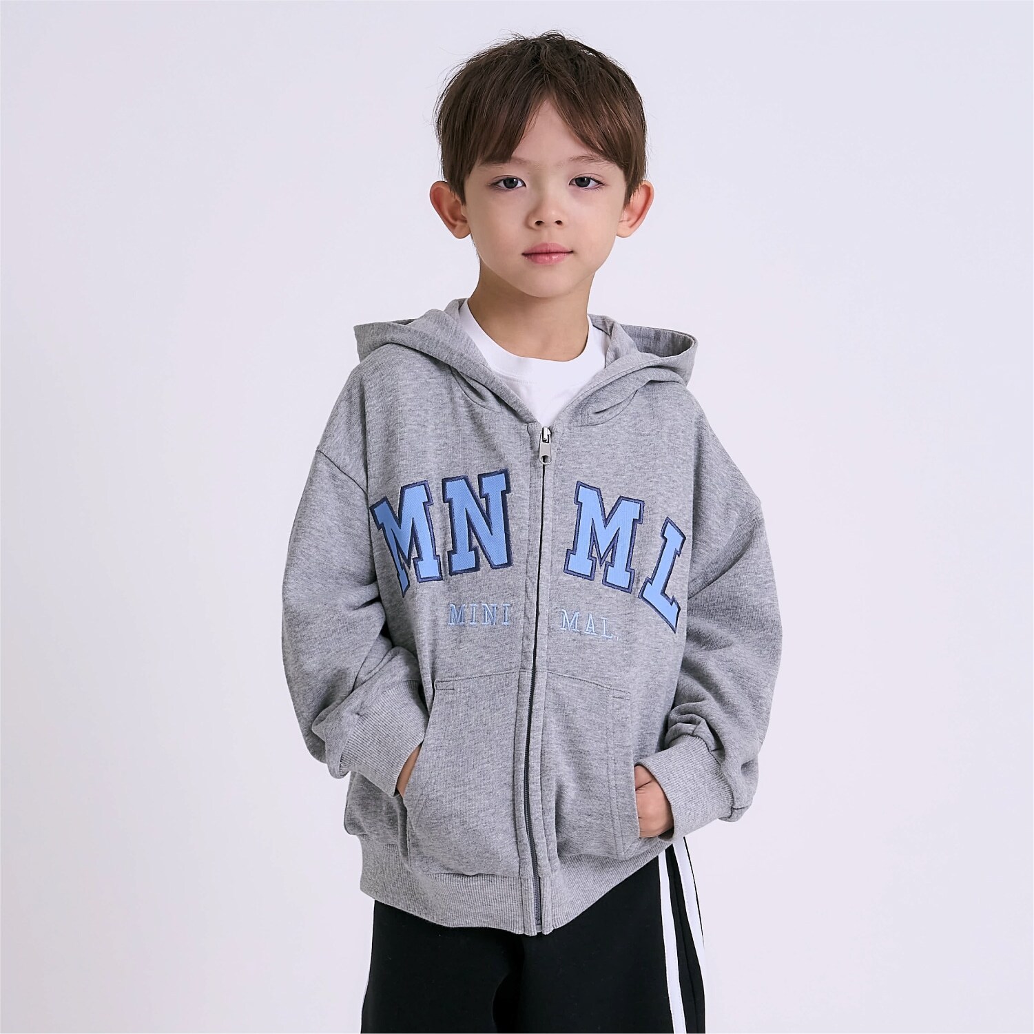 【吸水速乾】【サラサラプラス】ロゴジップパーカー