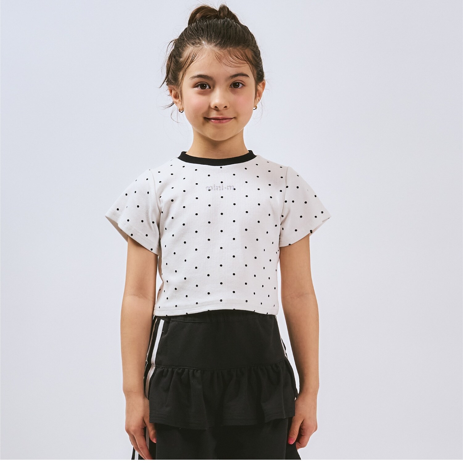 【サラサラプラス】【吸水速乾】テレコ半袖ちびT