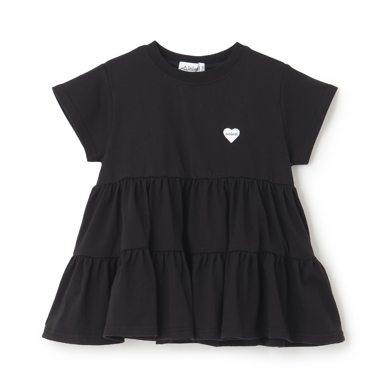 【綿100%】半袖ティアードチュニック