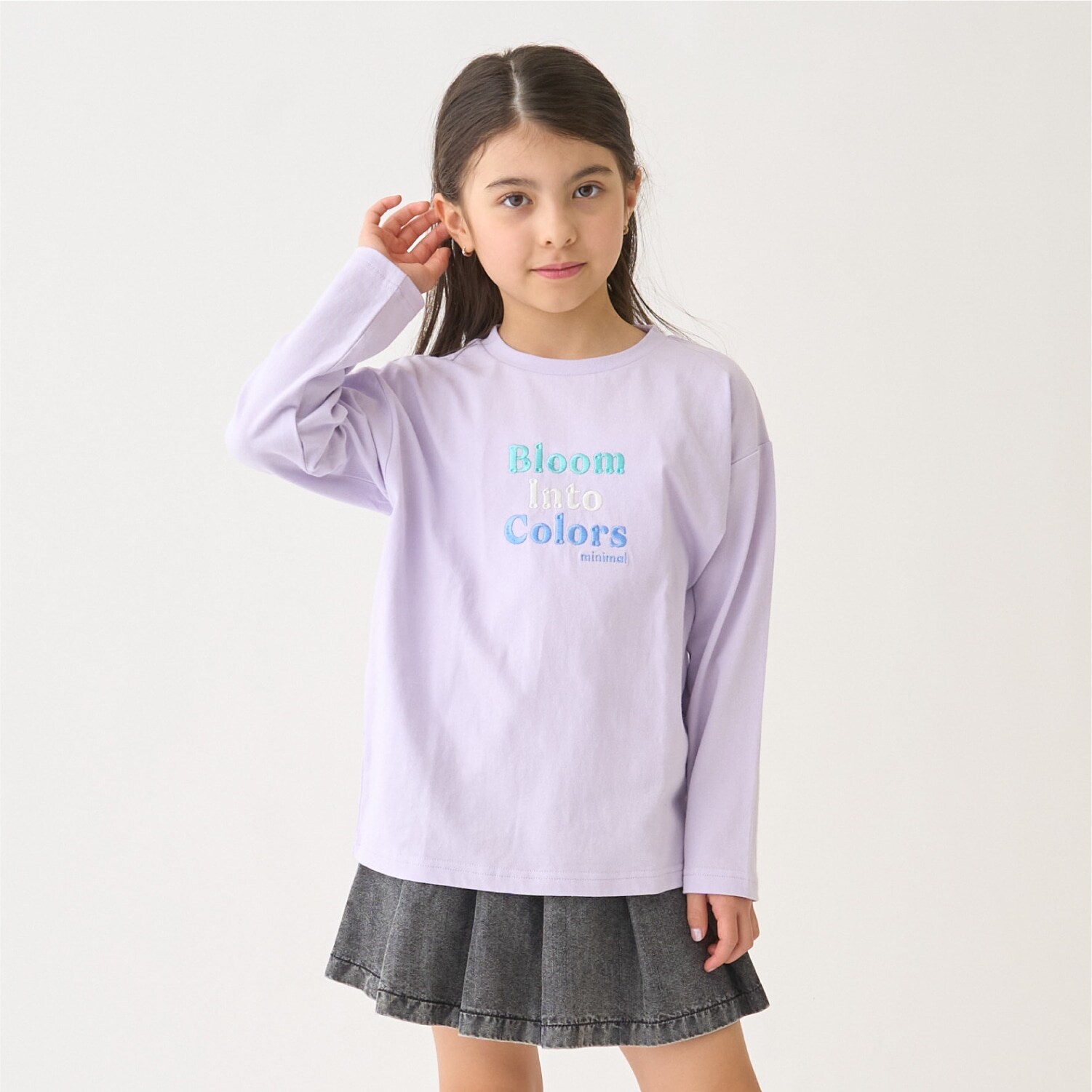 【綿100】【プチプラ】アソートグラフィック長袖Tシャツ