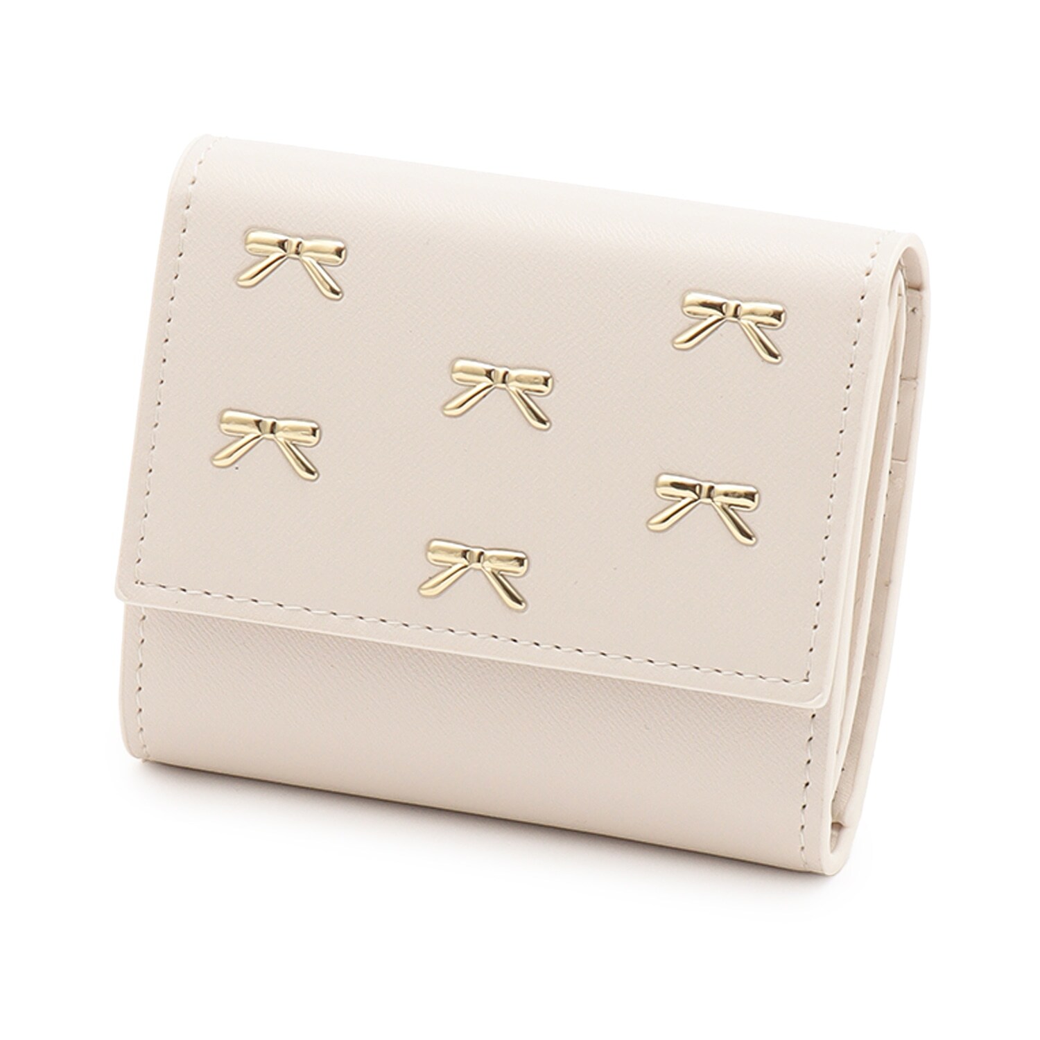 リボンボックスコイン三つ折り財布