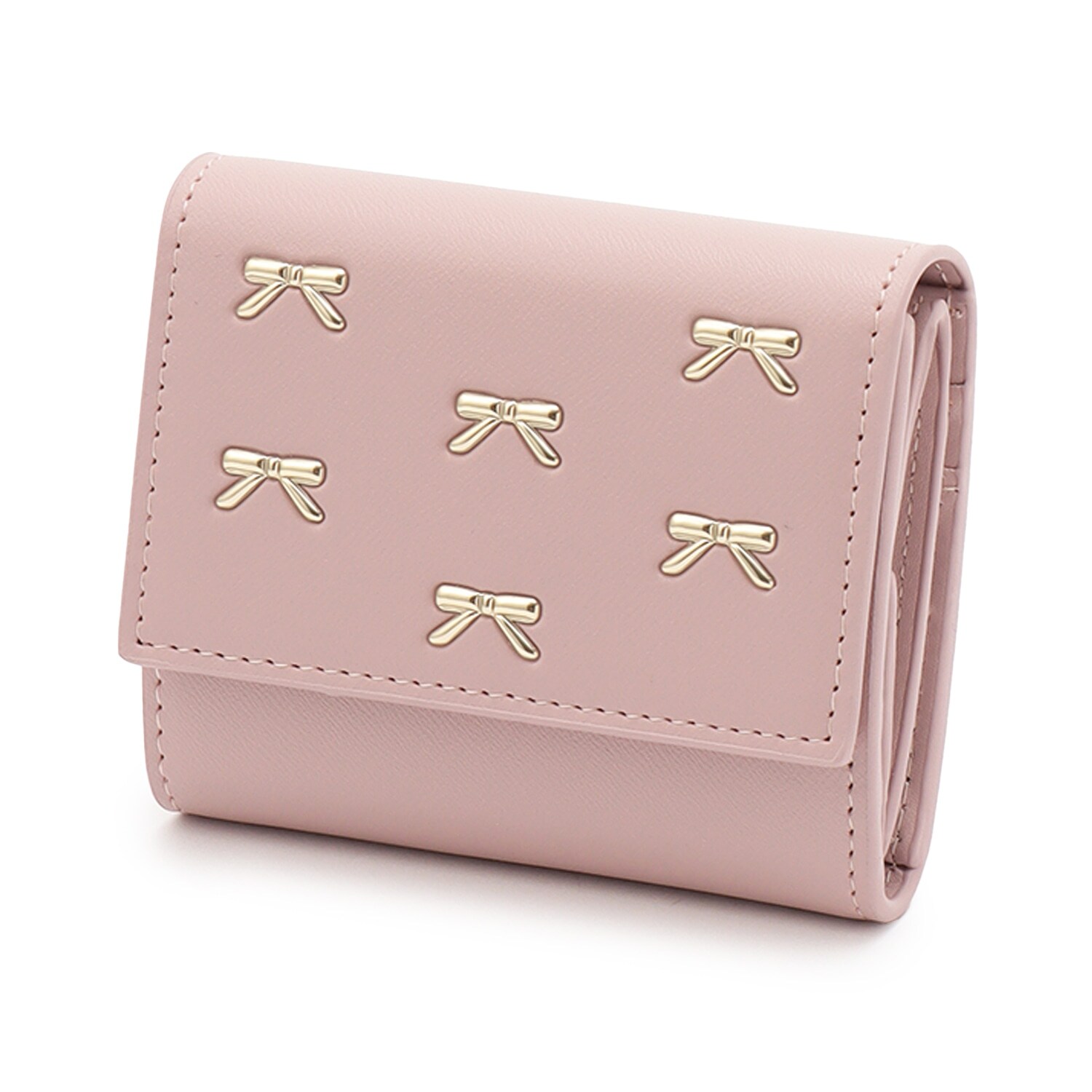 リボンボックスコイン三つ折り財布