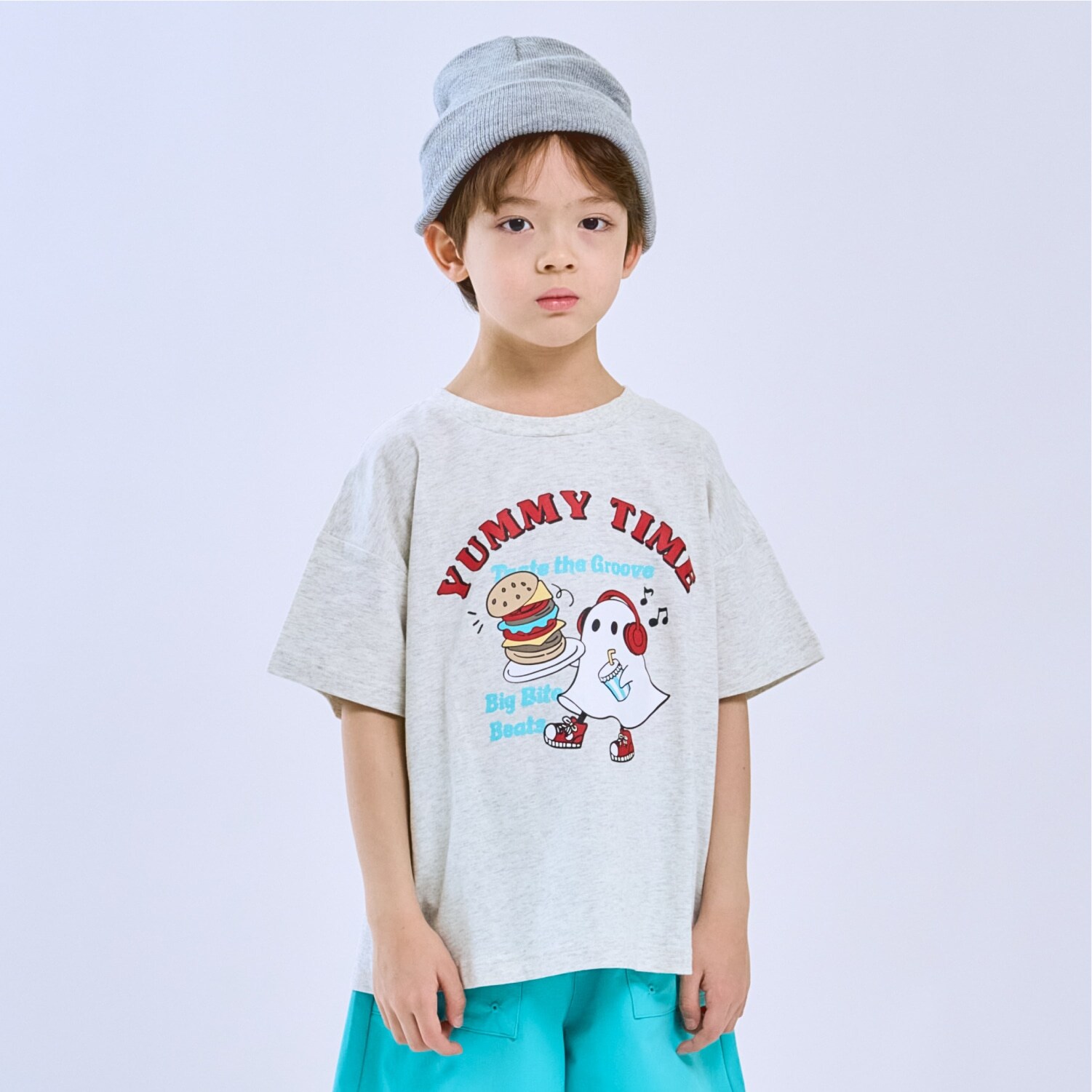 【綿100%】オバケイラストルーズ半袖Tシャツ