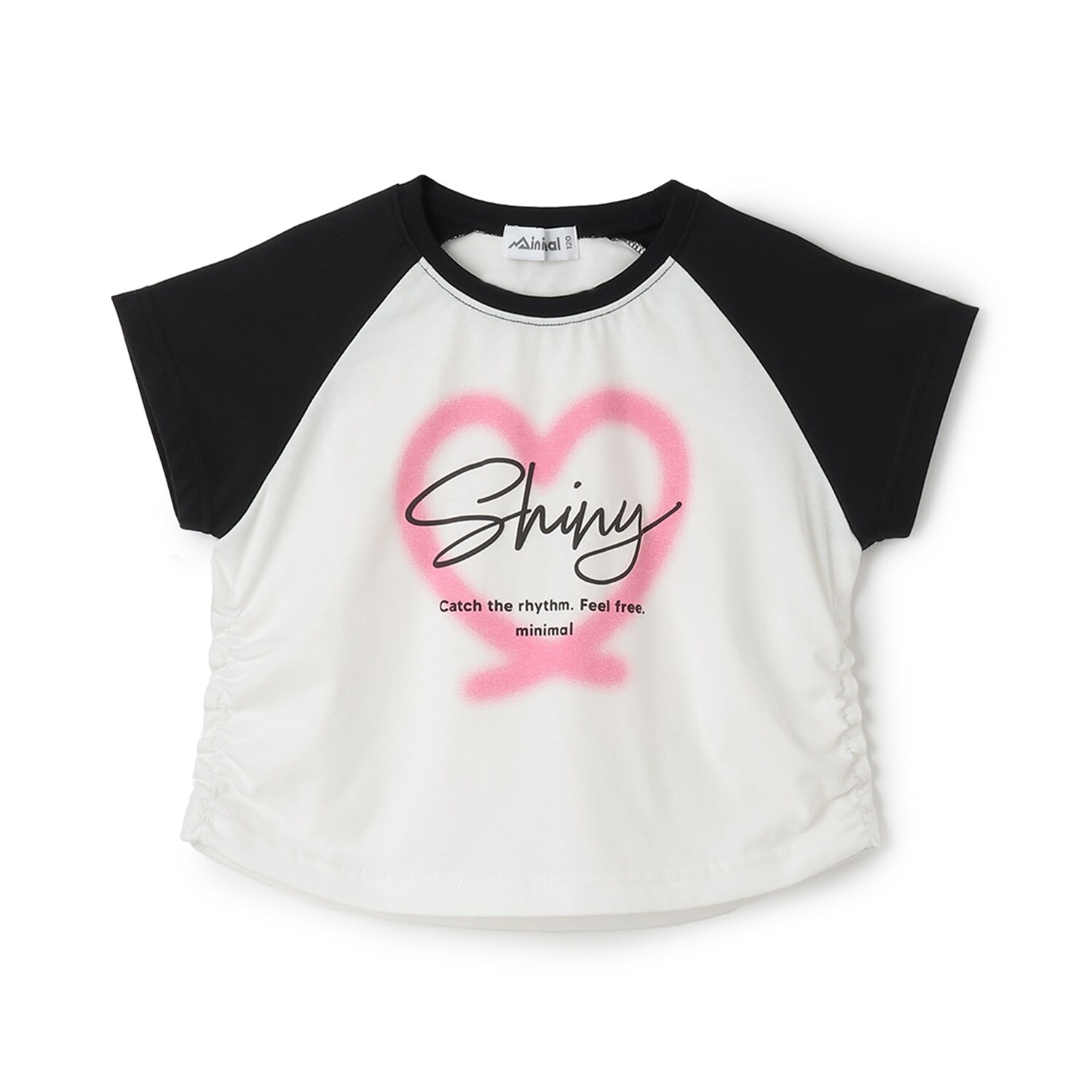 【接触冷感】クロップドラグラン半袖Tシャツ