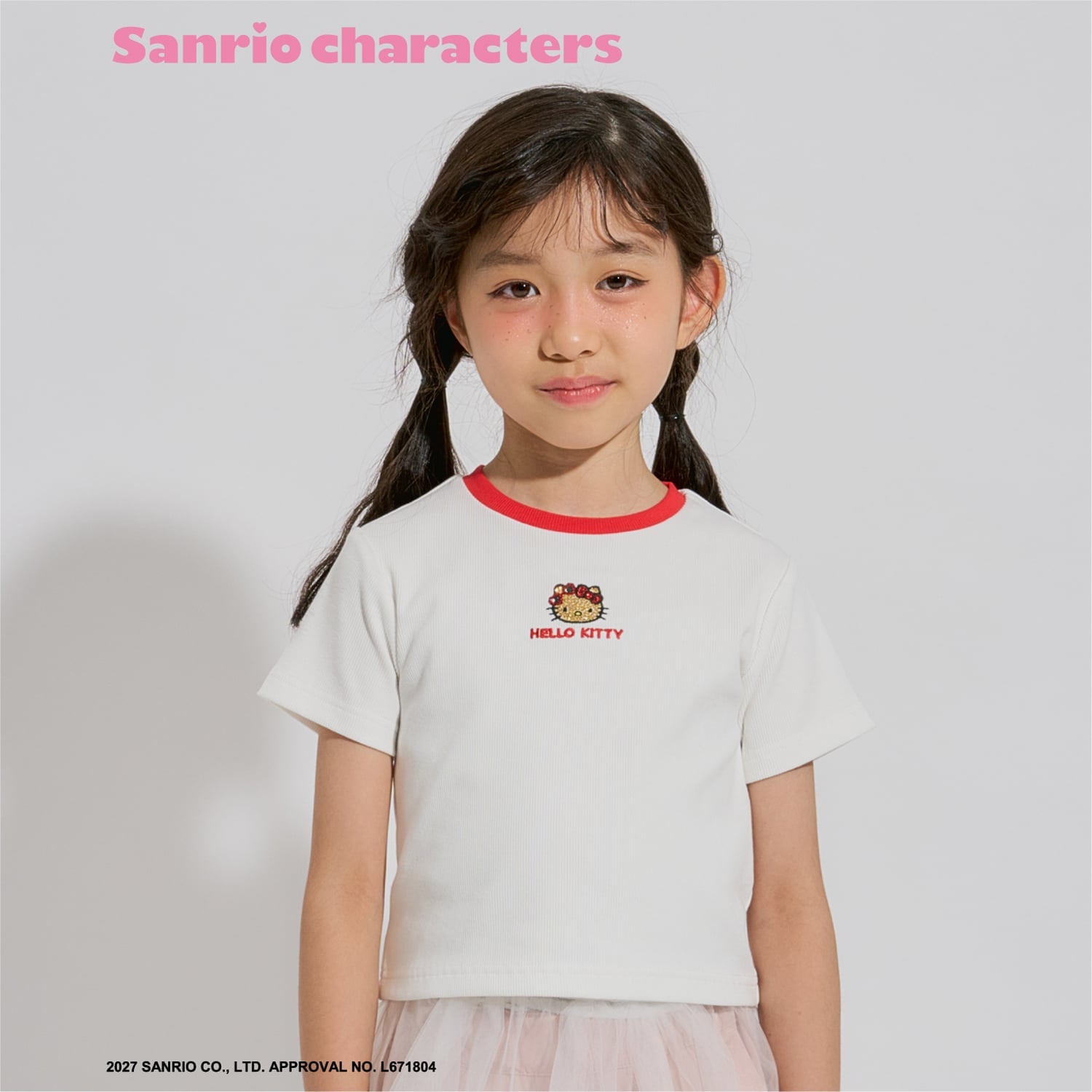 【サンリオキャラクターズ】キラキラテレコTシャツ