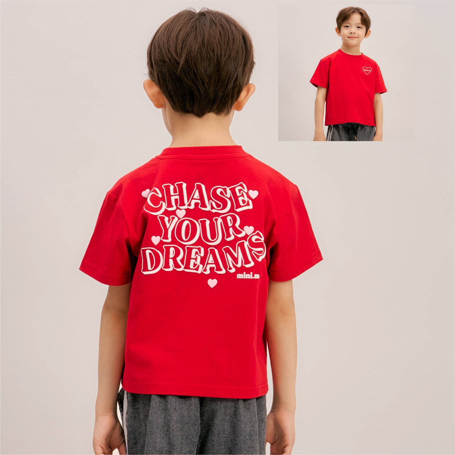 【綿100%】【プチプラ】モチーフバックプリント半袖Tシャツ