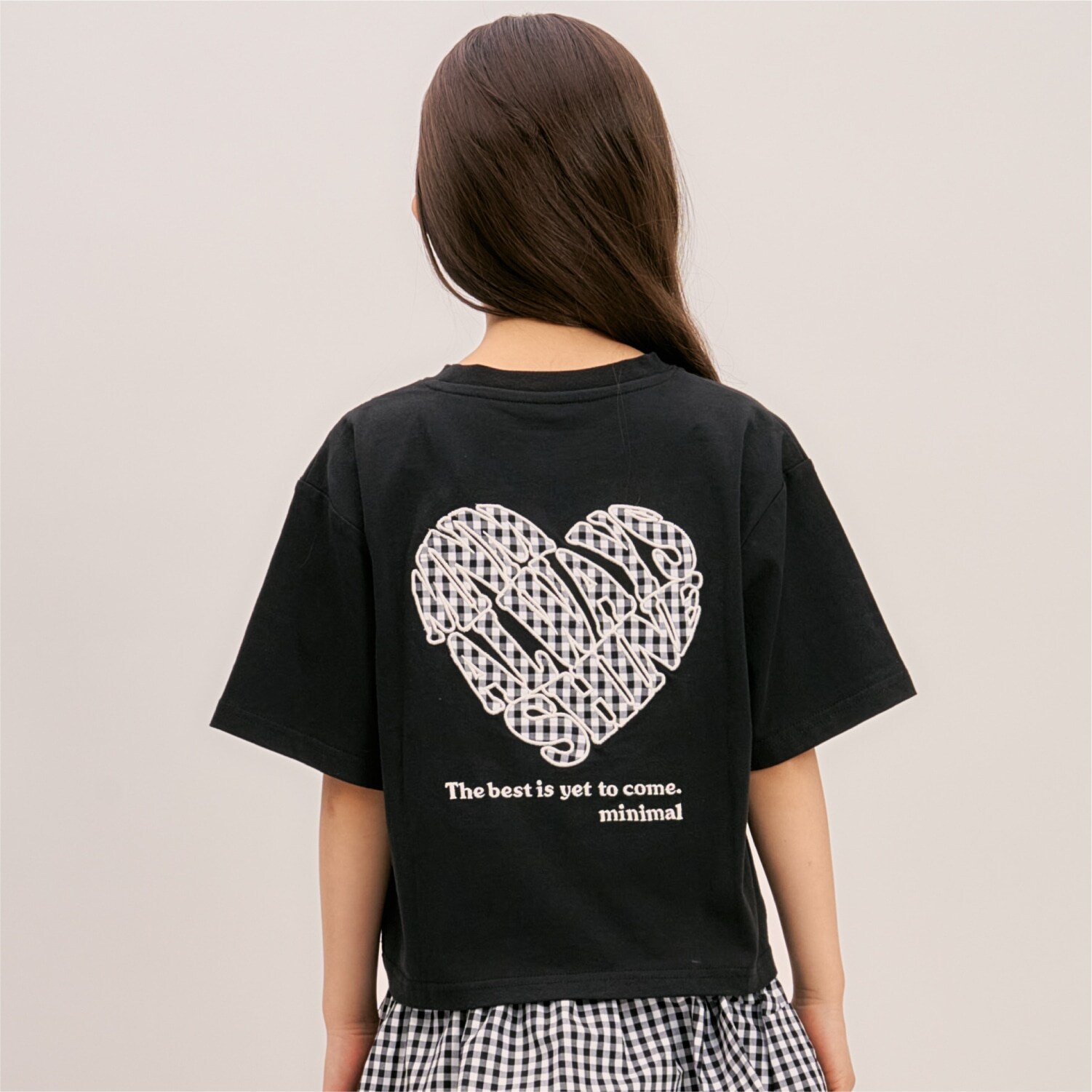 【綿100%】バックハートTシャツ