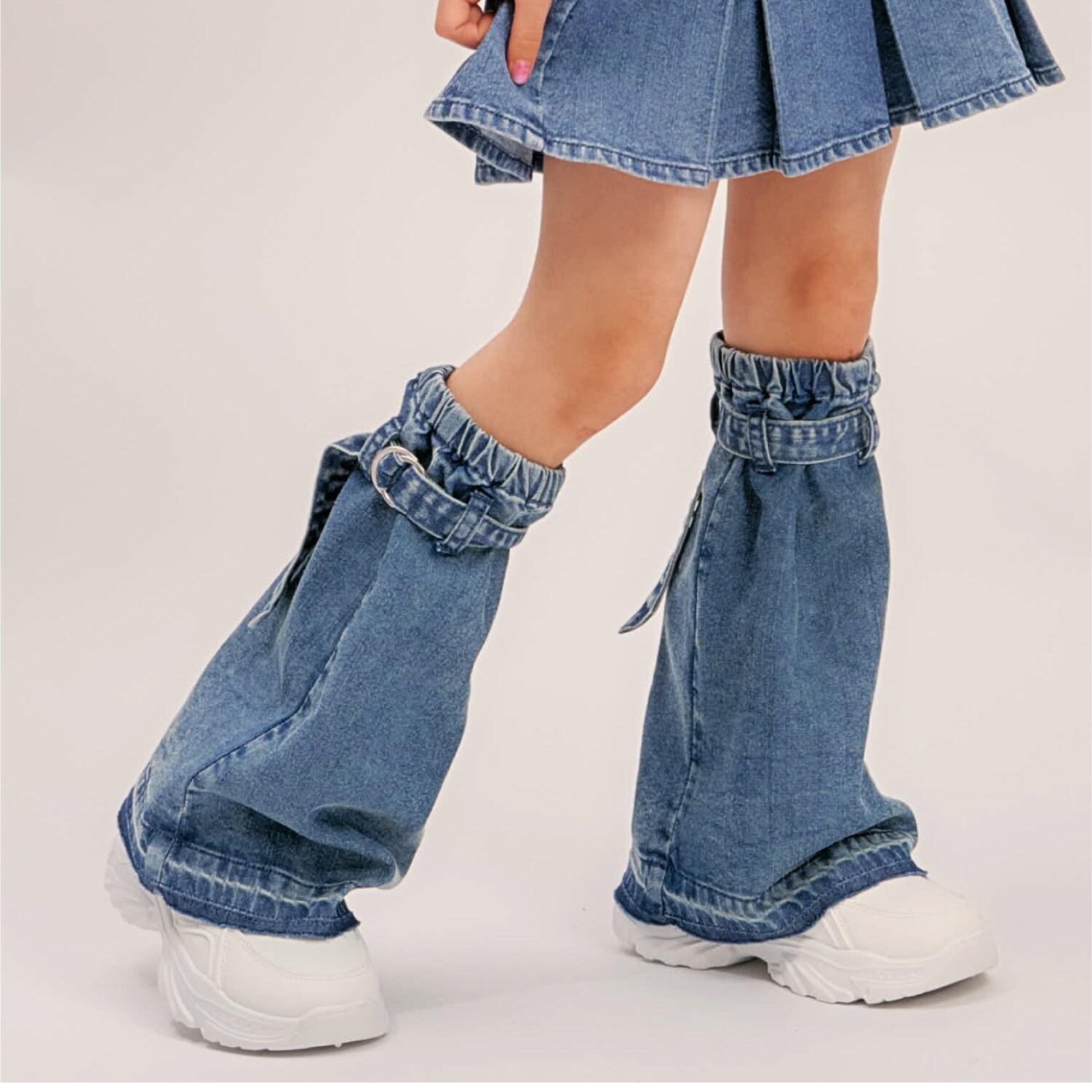 【接触冷感】デニムレッグカバー
