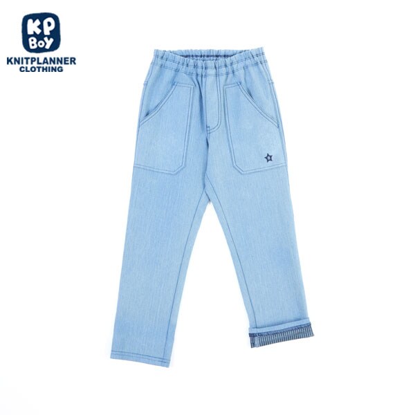 インディゴデニムニットパンツ(140~160)