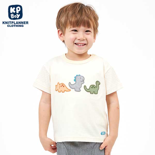 恐竜モチーフの半袖Tシャツ(80～90)