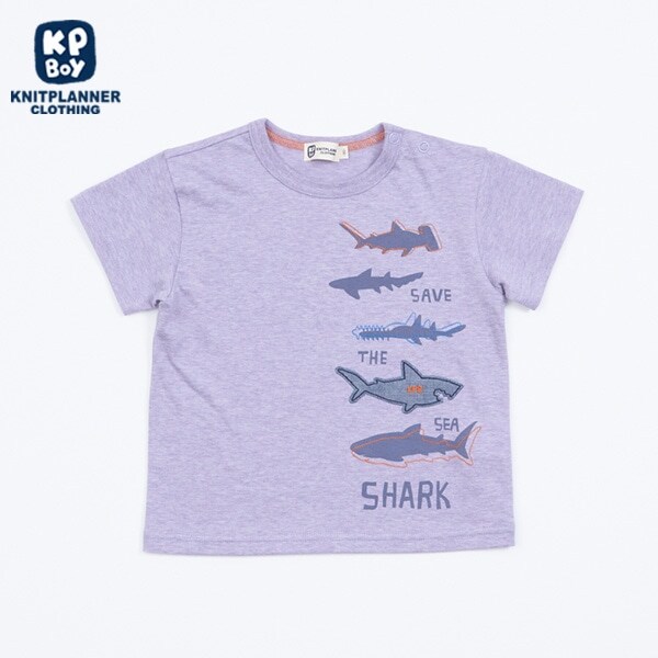 サメモチーフの半袖Tシャツ(90)