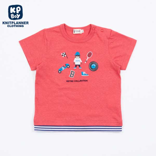 ゴリラ刺しゅう半袖Tシャツ(80～90)