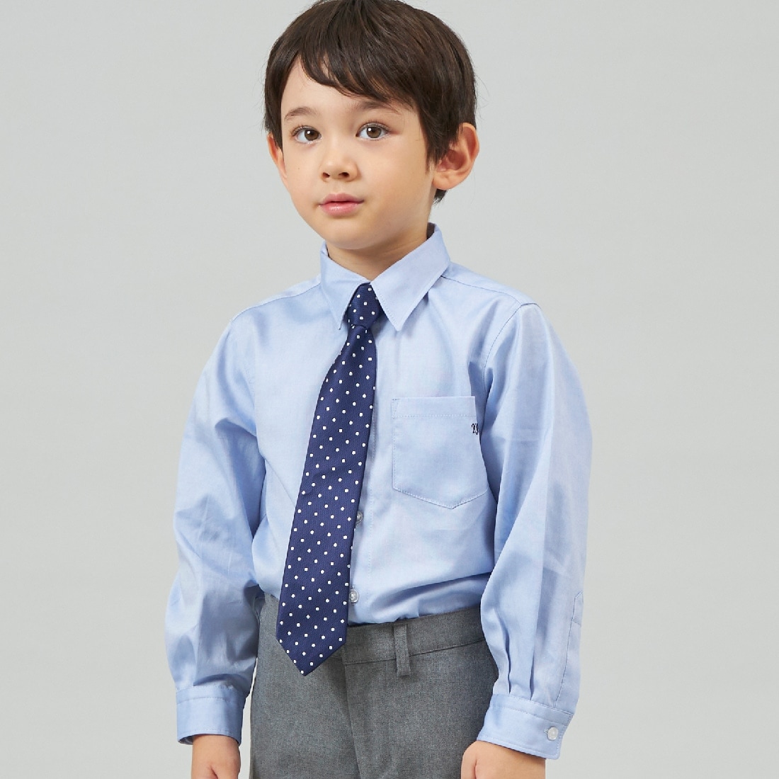 KPBOY(ケーピーボーイ)ブロードシャツ(110～130)