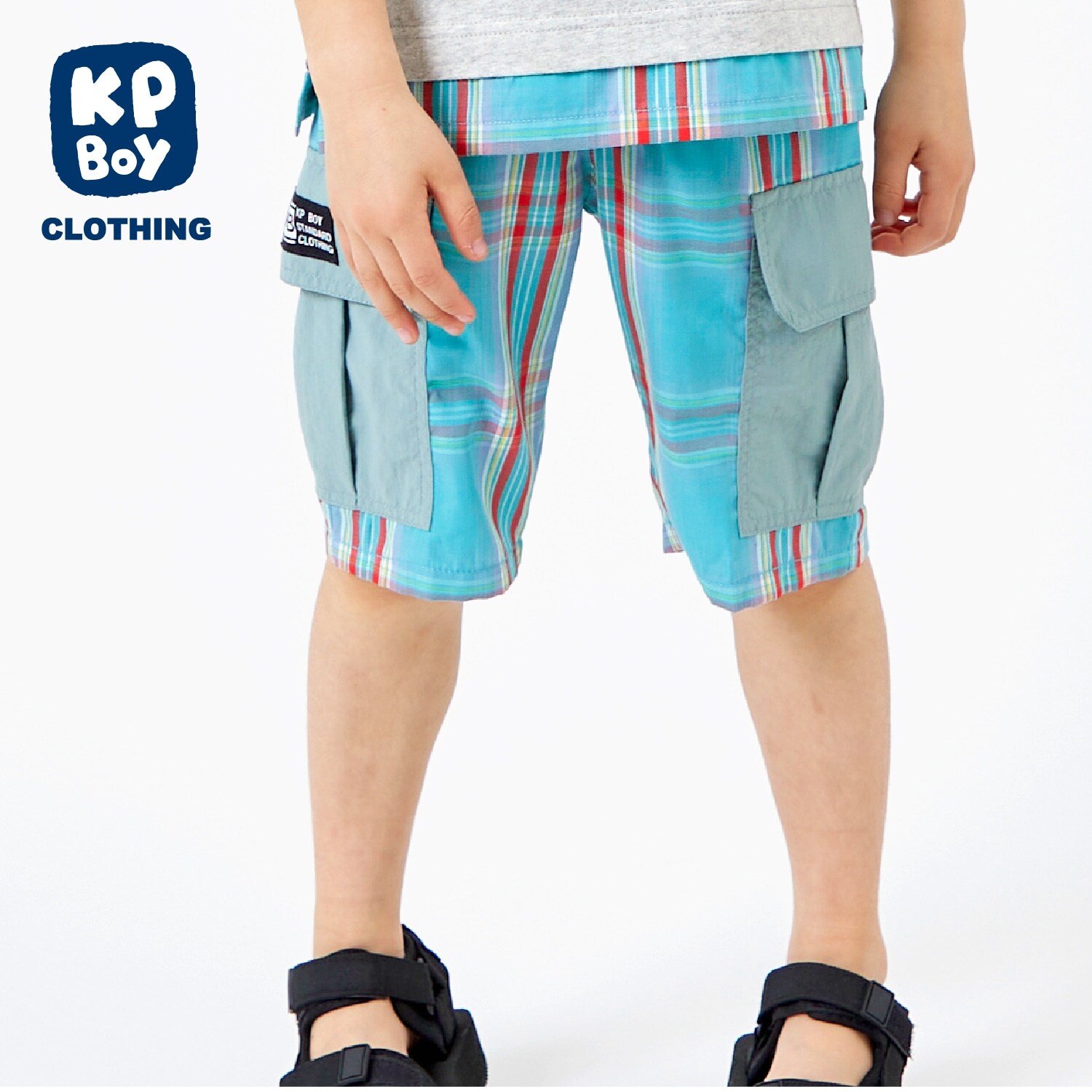 TC先染めチェックハーフパンツ