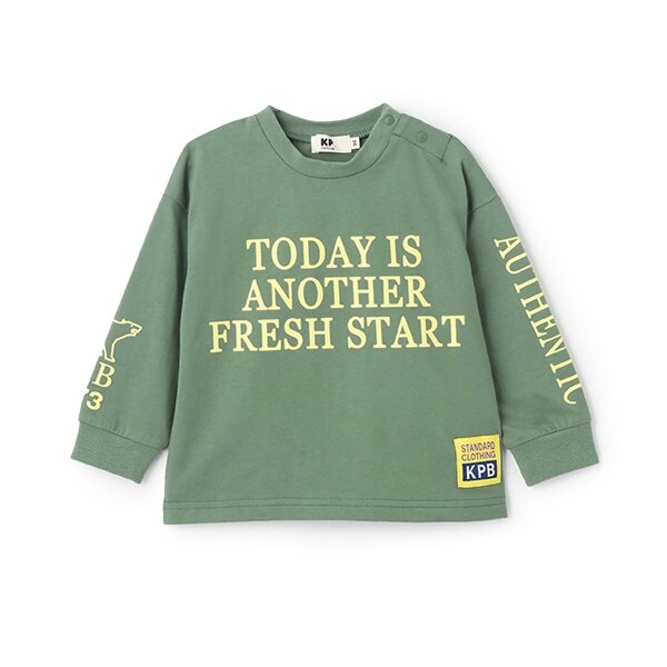 ロゴプリント長袖Tシャツ