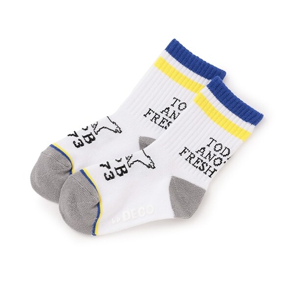 ロゴラインクルーソックス