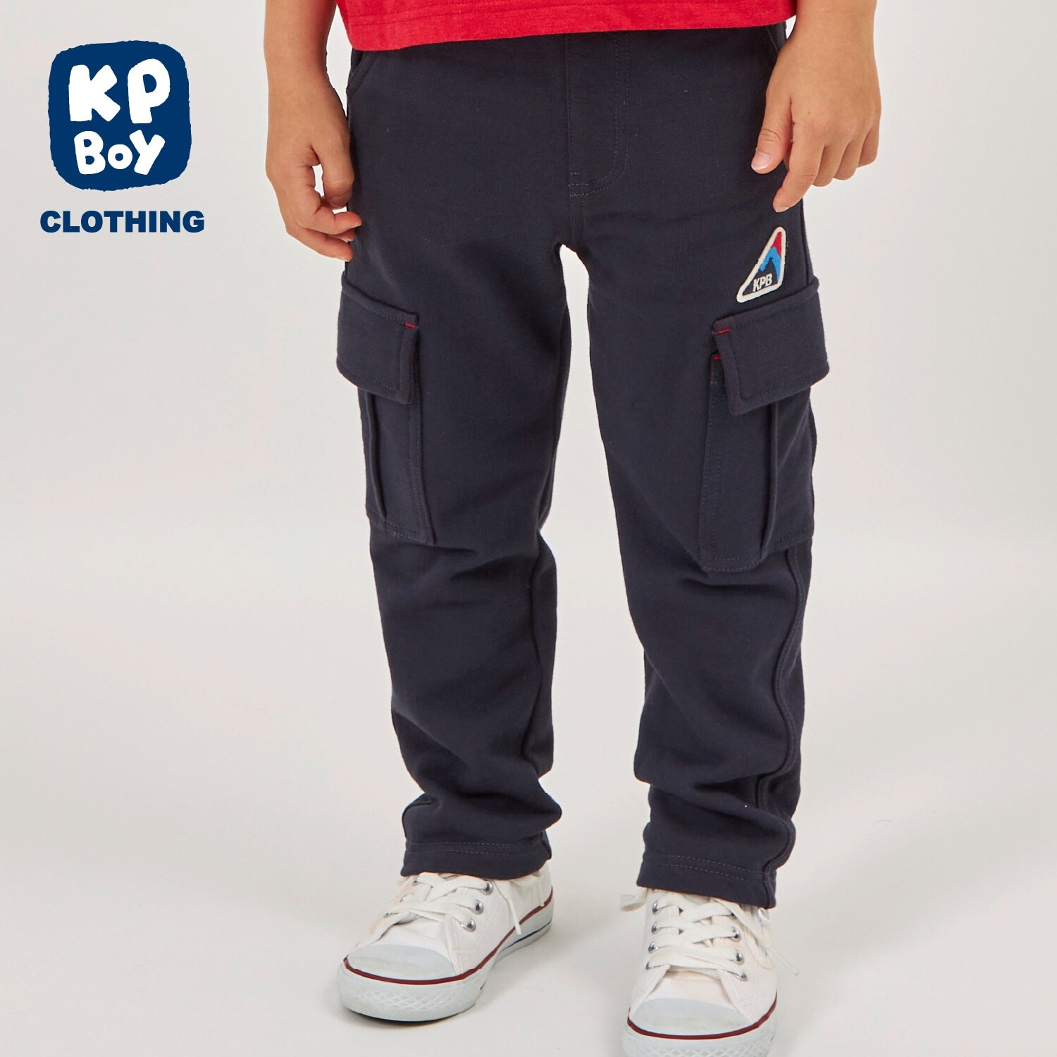 裏配色裏毛 カーゴパンツ