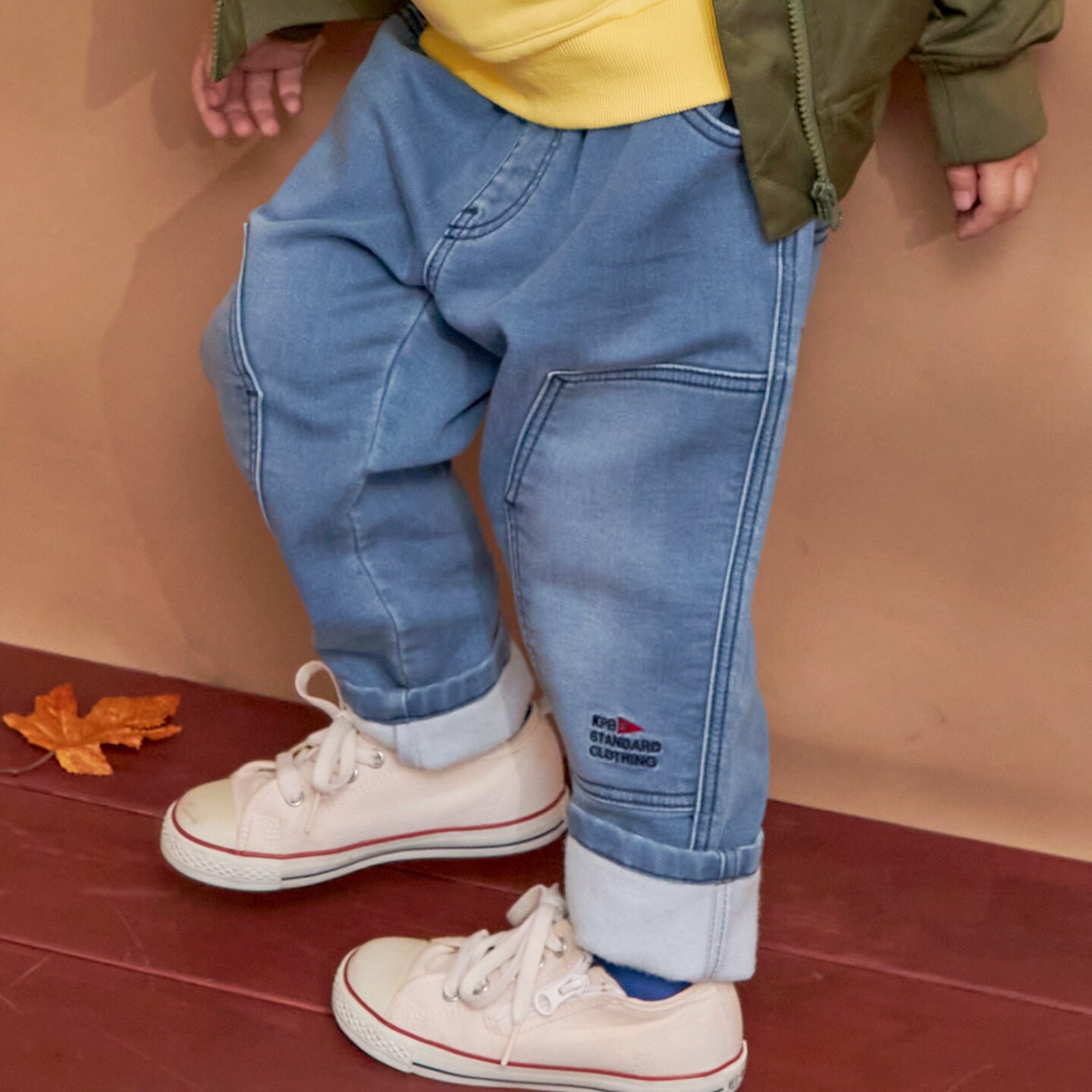 ストレッチデニム ダブルニーワークパンツ