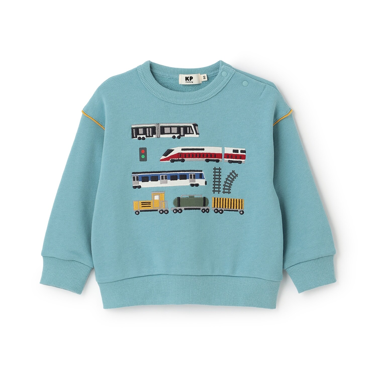 電車アップリケ トレーナー