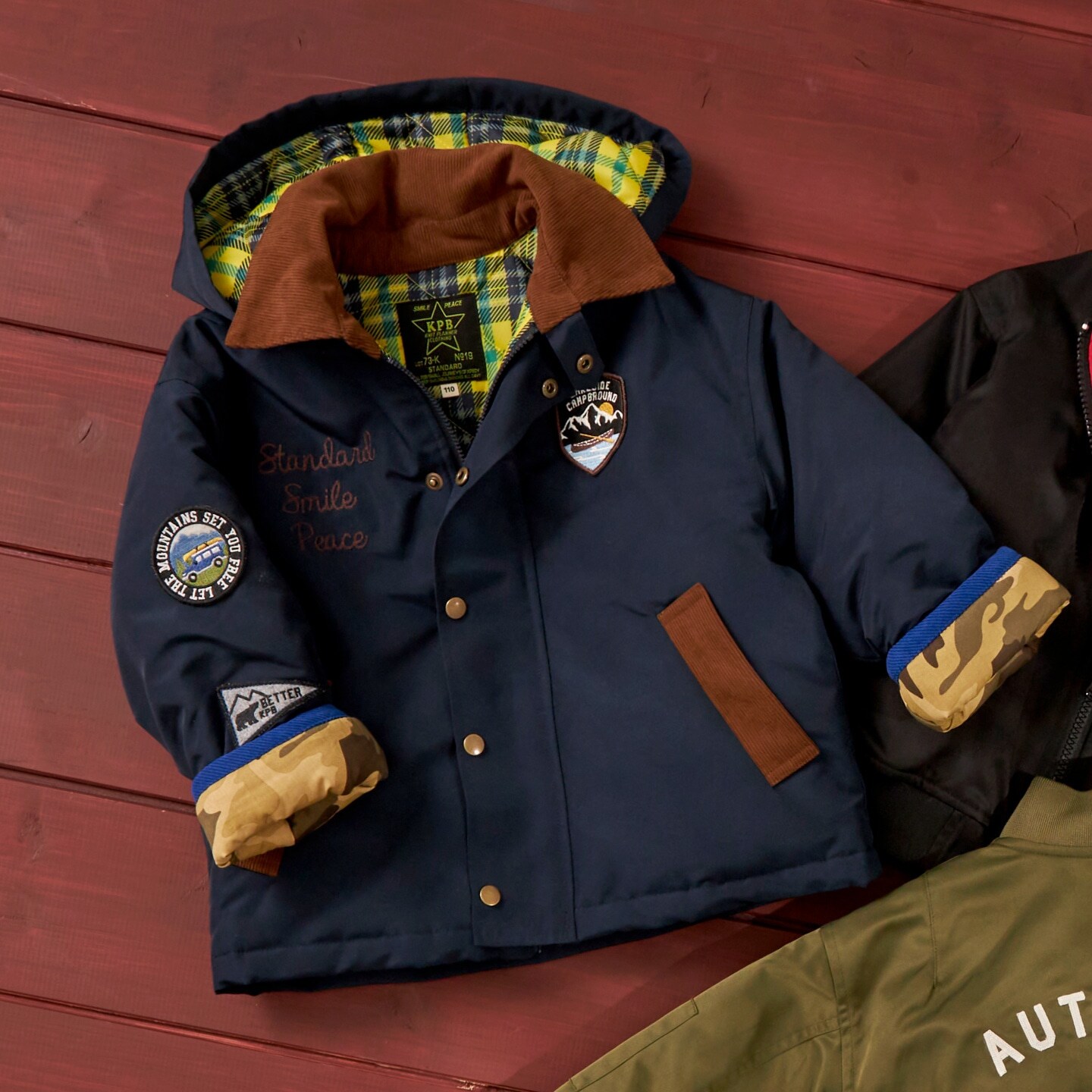 ポリエステルタッサー ワークジャケット