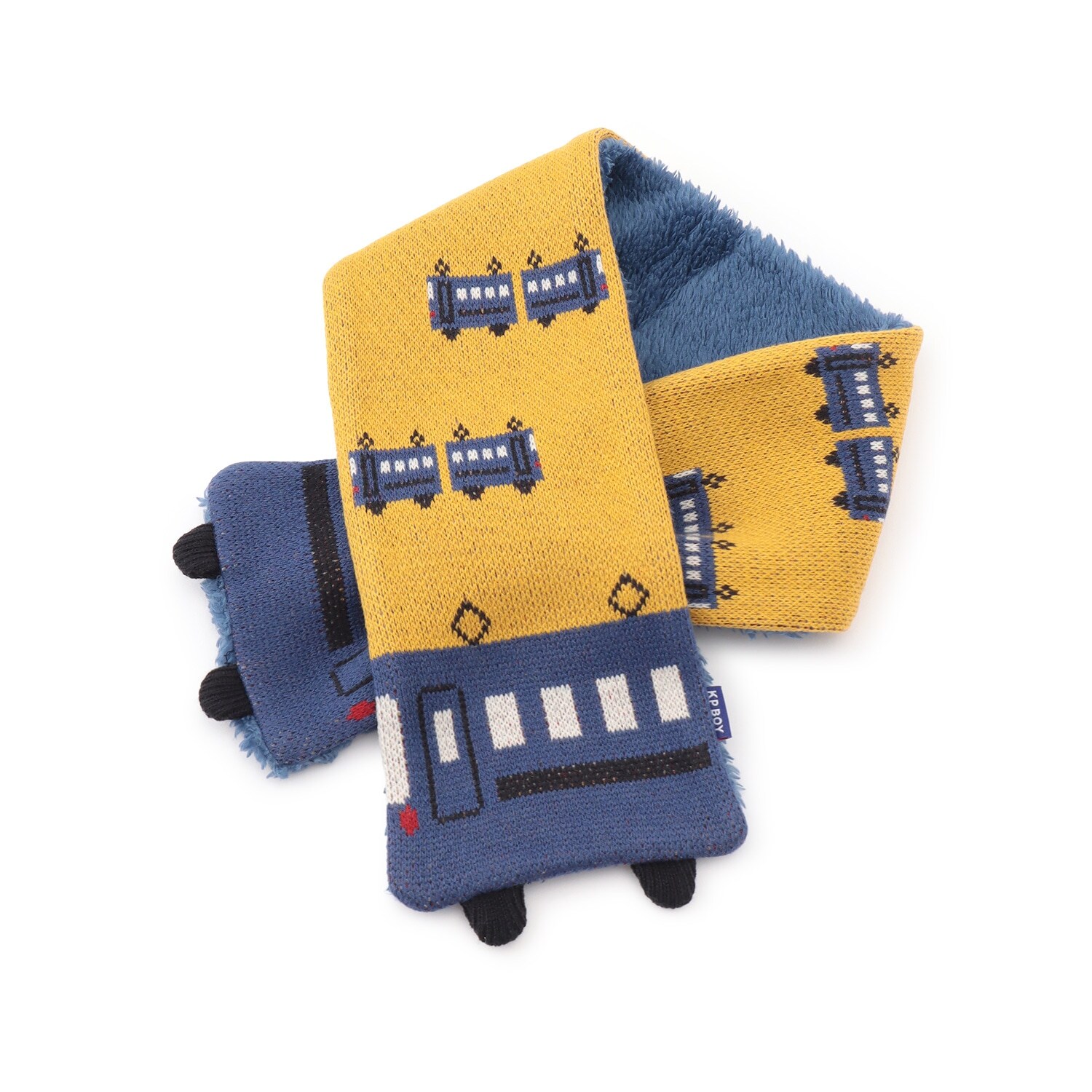 電車柄 マフラー