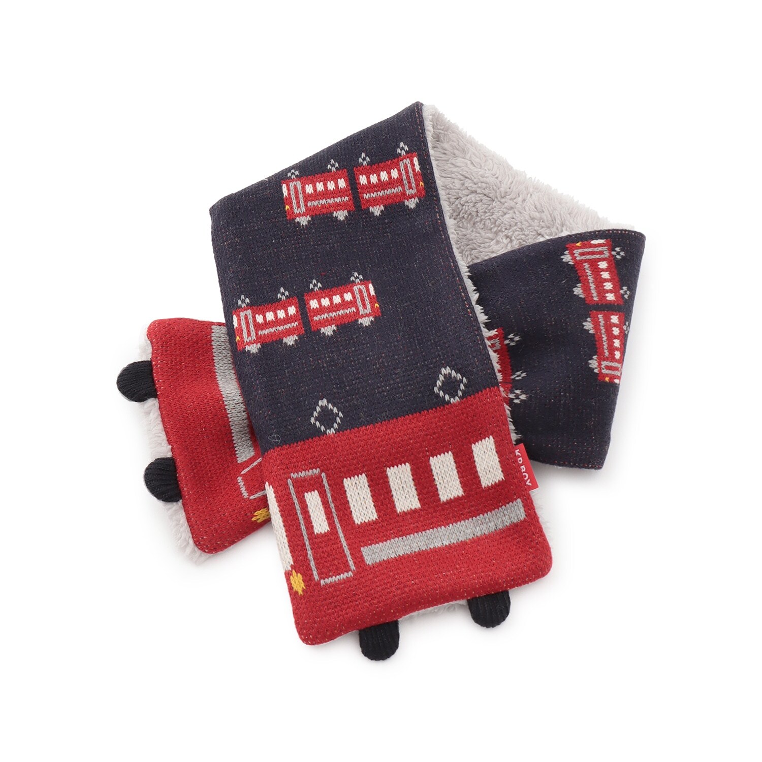 電車柄 マフラー