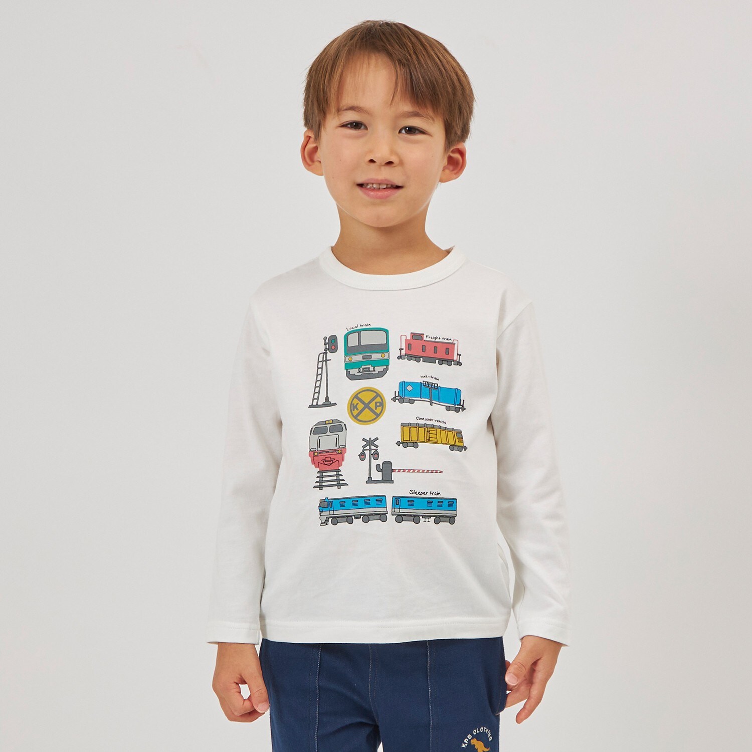 電車長袖Tシャツ