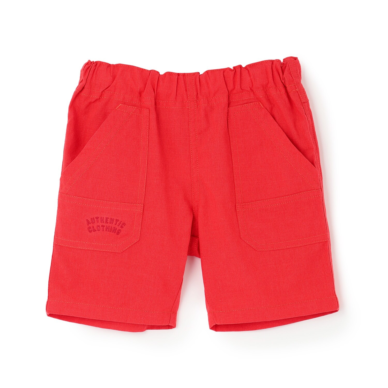 スラブ平織 ハーフパンツ