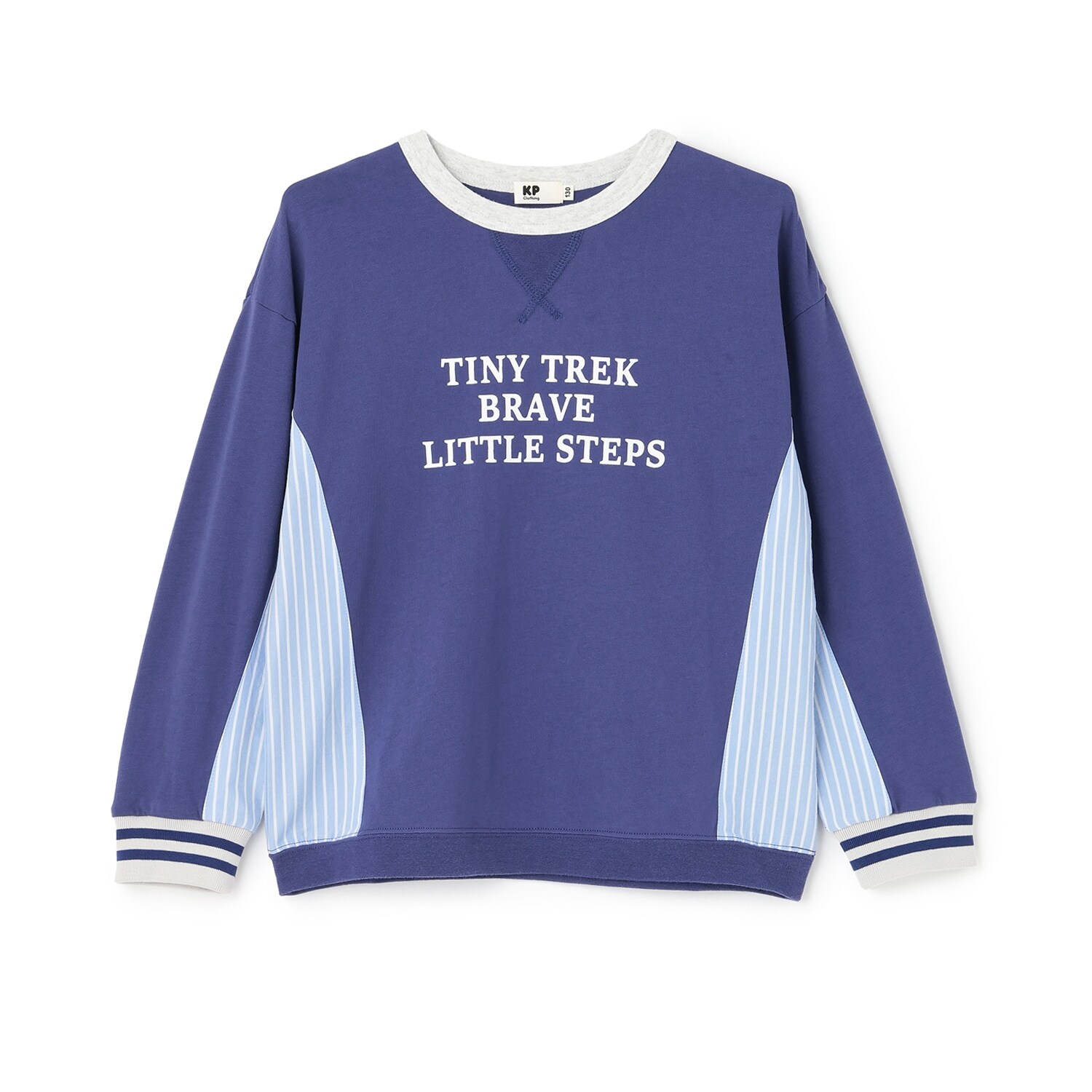 ストライプづかい長袖Tシャツ