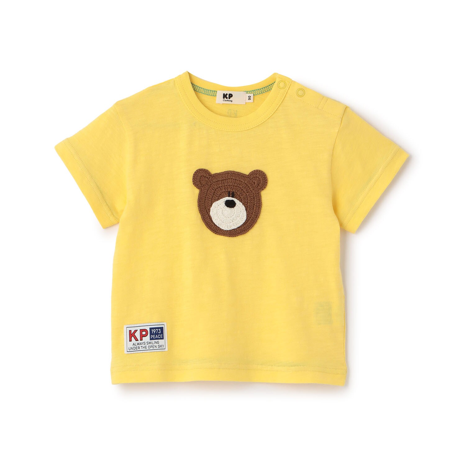 くま編みモチーフ 半袖Tシャツ