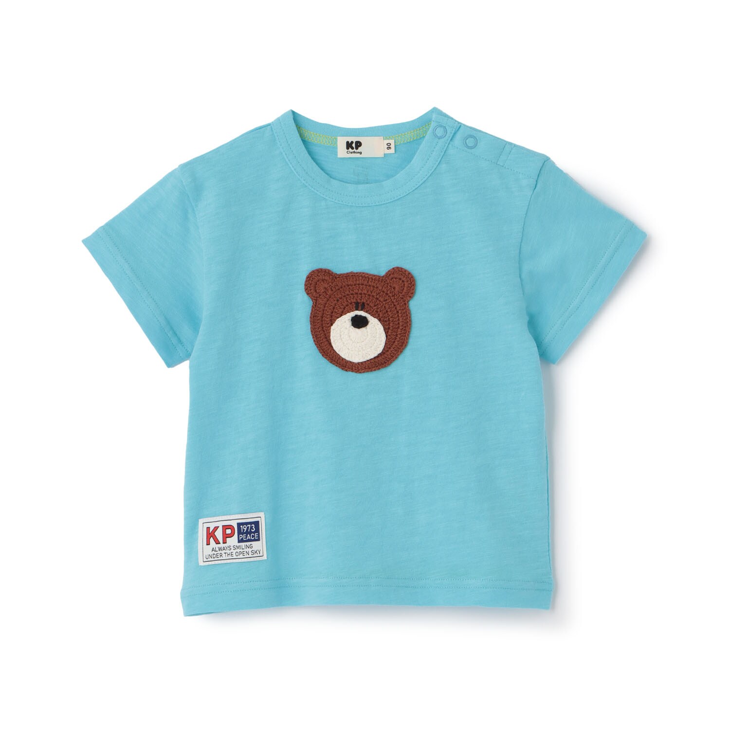 くま編みモチーフ 半袖Tシャツ