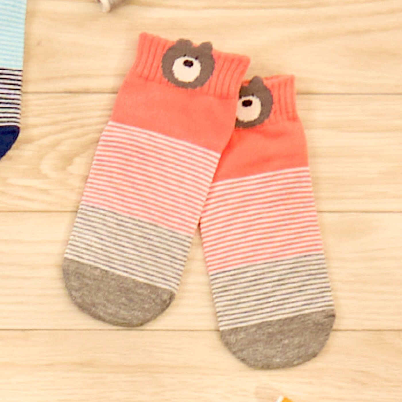 くま スニーカー丈ソックス