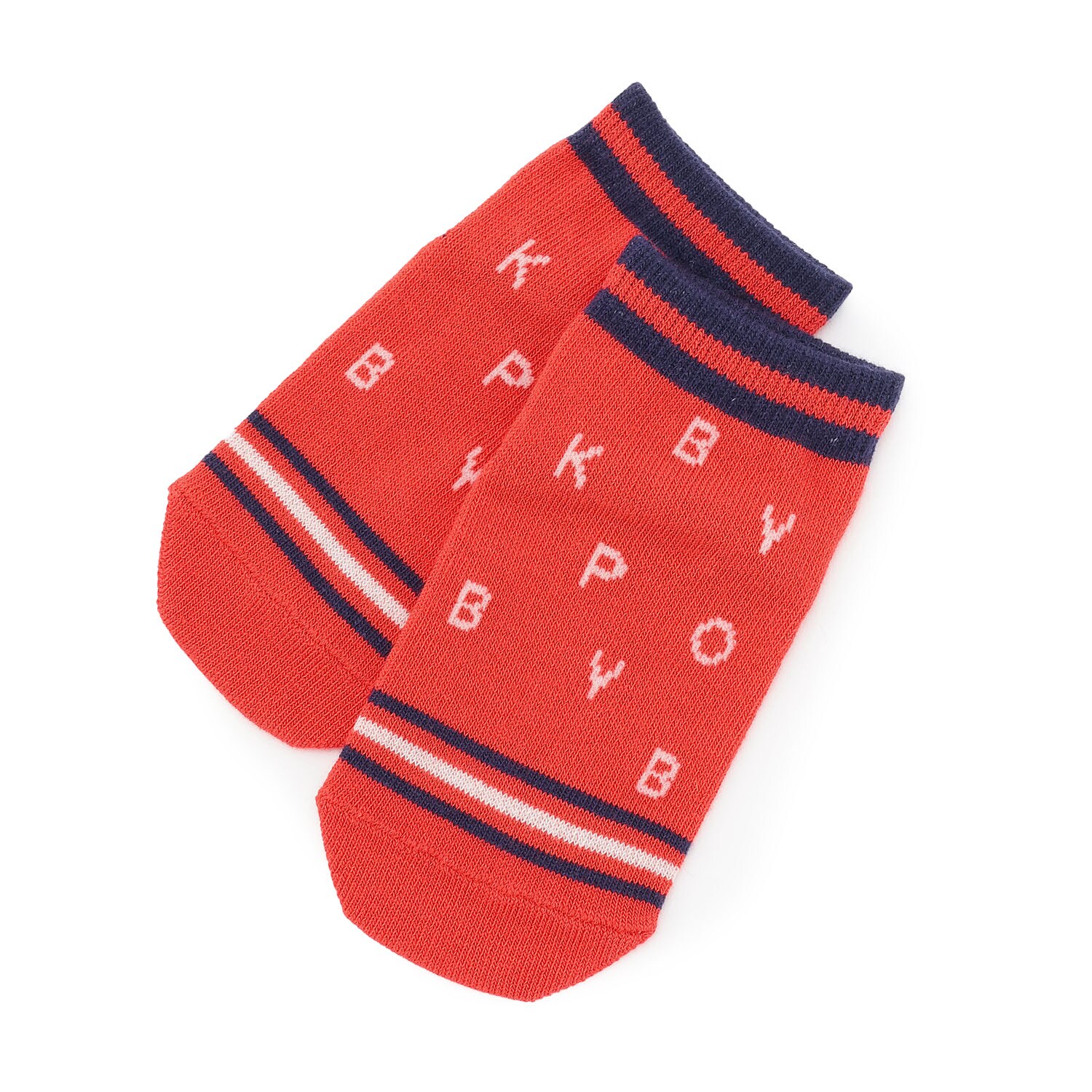 KPB総柄 スニーカー丈ソックス 【COOLMAX】
