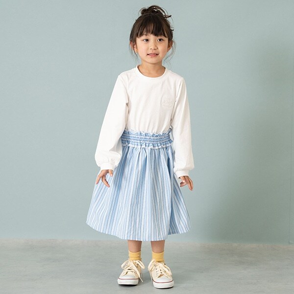 布帛ドッキングワンピース