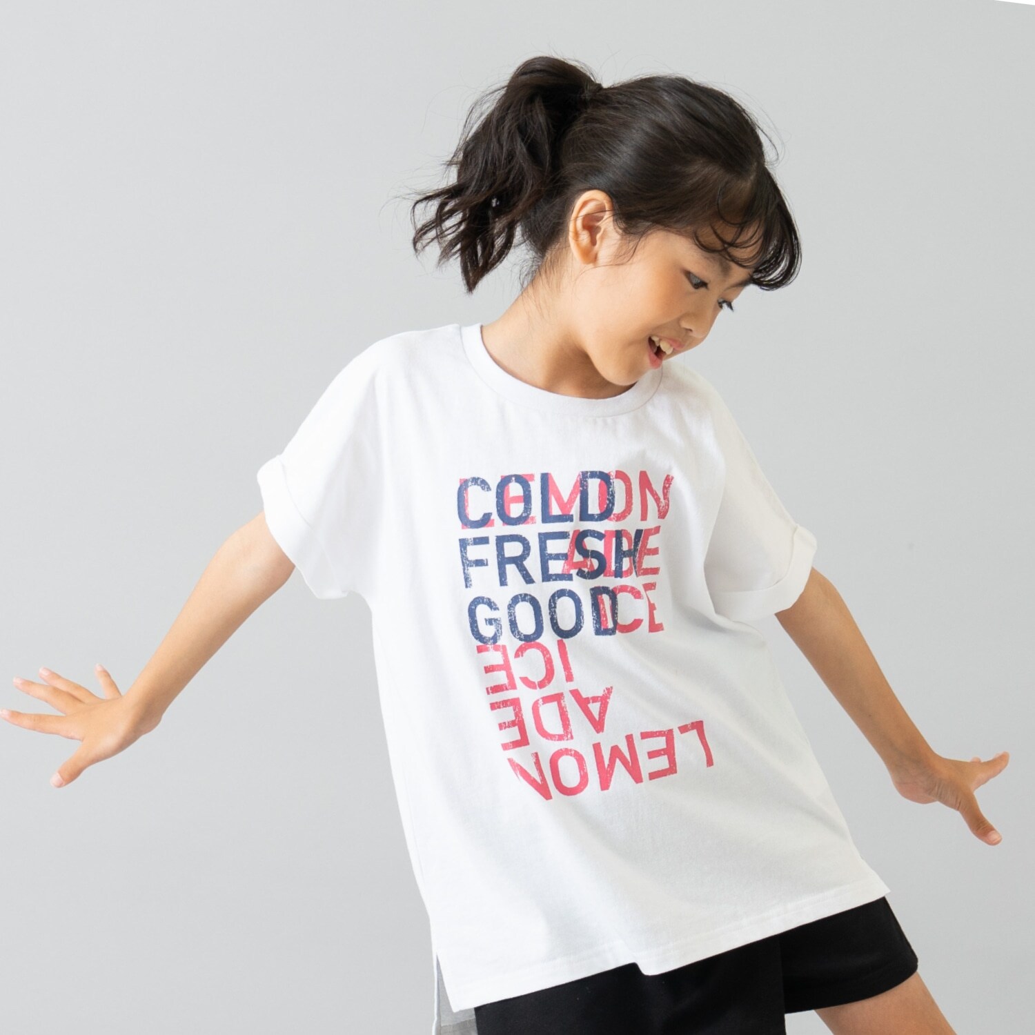 【綿100%】【365D.】アソートロゴワイド半T