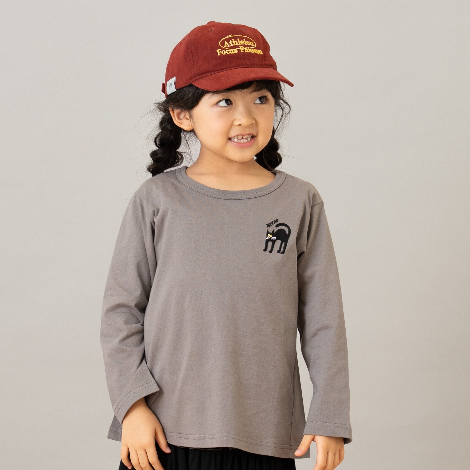 【綿100】【365D.】ワンポイント刺繍ロンT