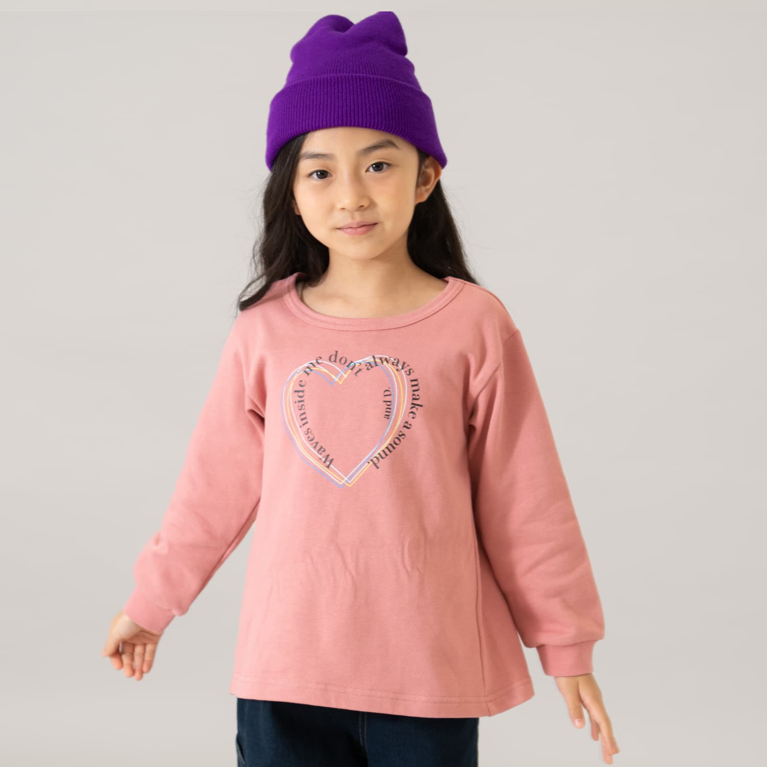 スウェットプリントAラインプルオーバー