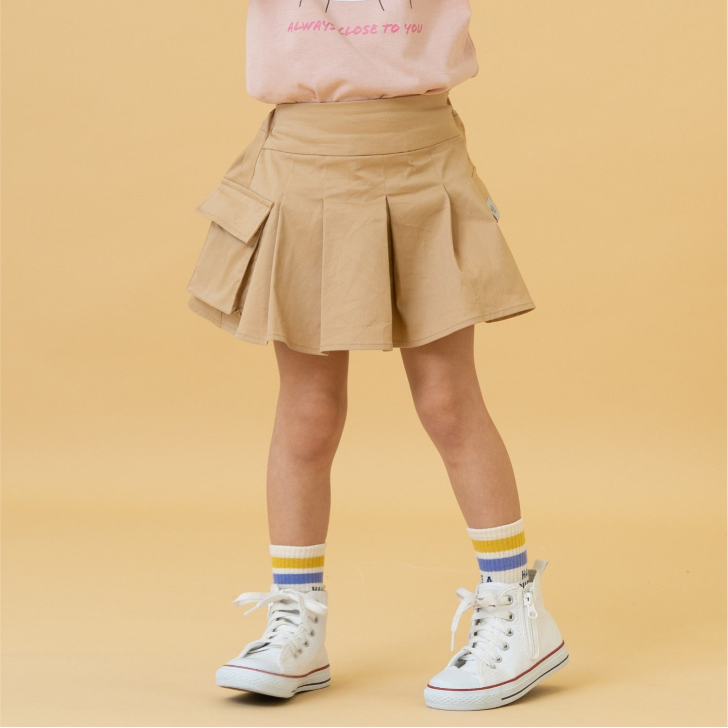 プリーツカーゴキュロット