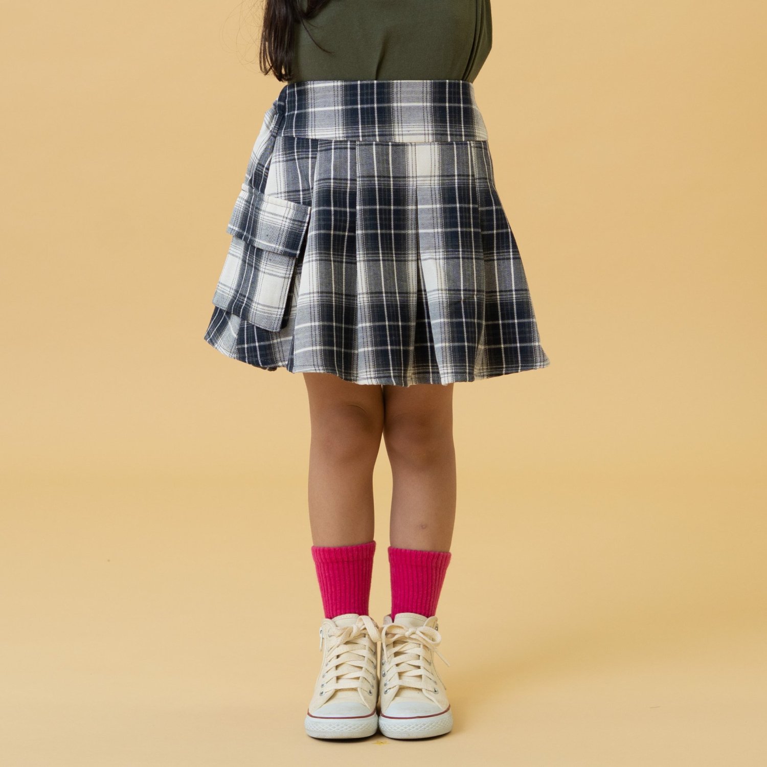 プリーツカーゴキュロット