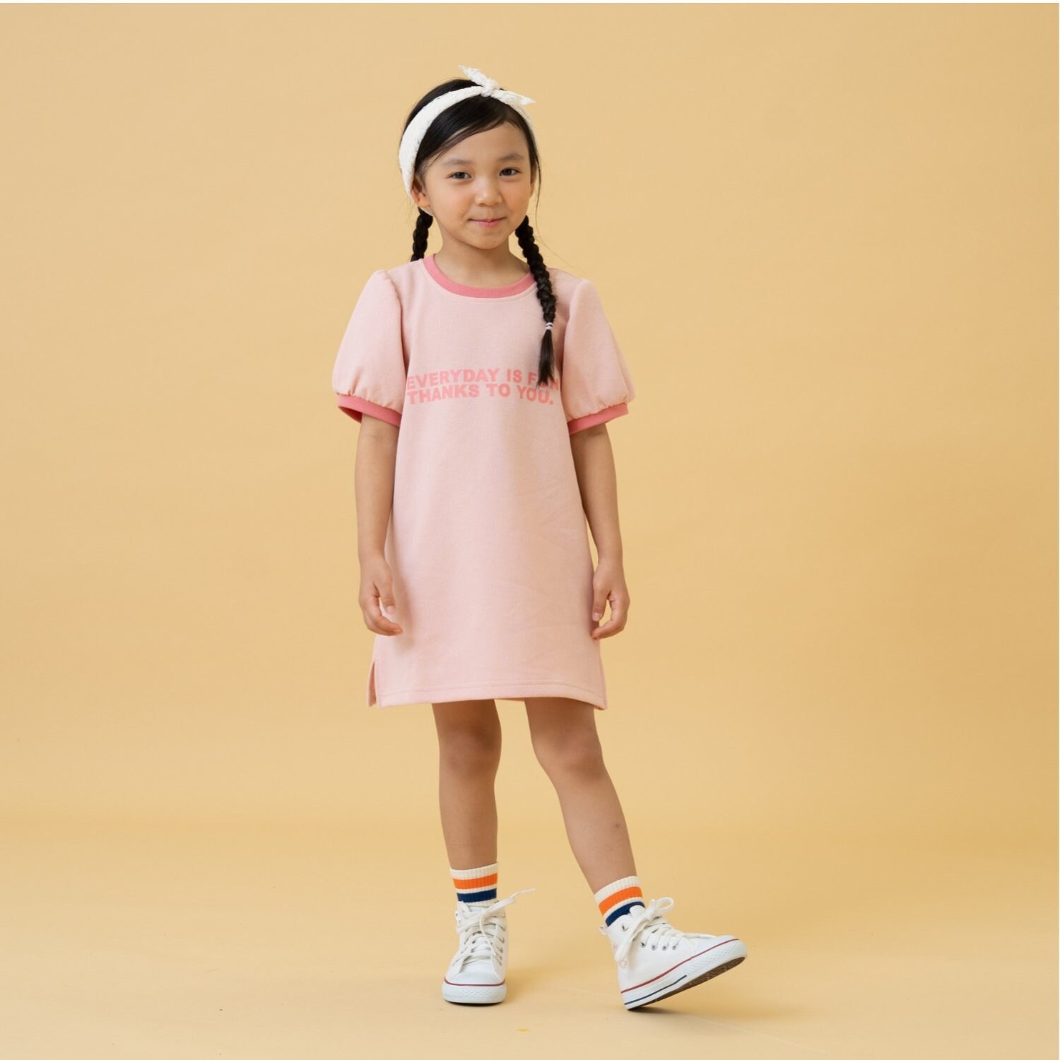 鹿の子リンガーワンピース