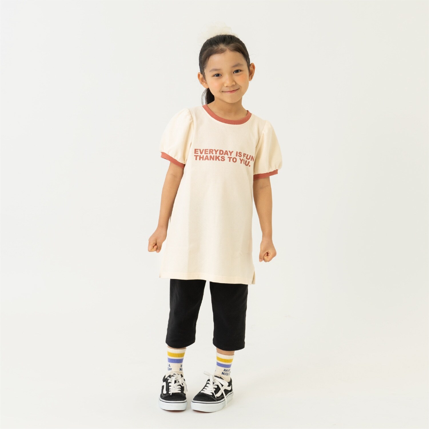 鹿の子リンガーワンピース