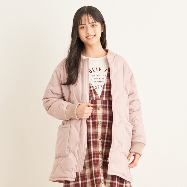 【人気商品再入荷】【直営店で取り扱い無し】【撥水】【家庭洗濯可】リブキルティングコート