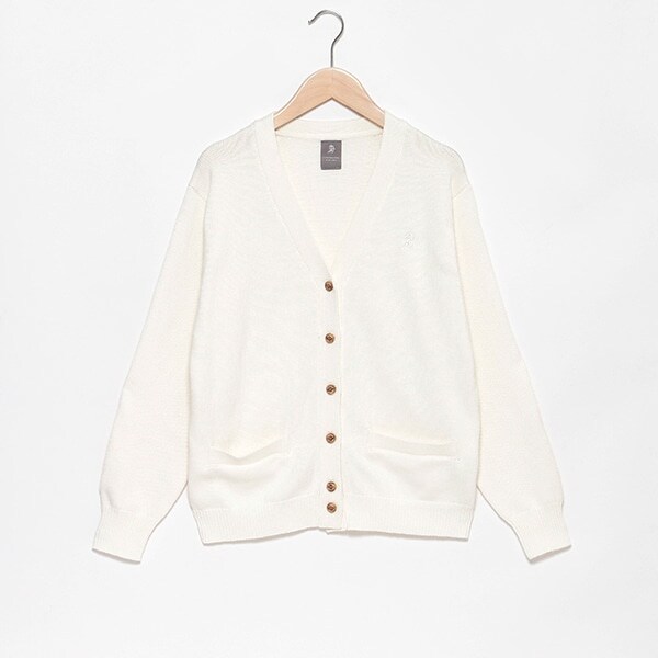 ＊綿ニットVネックカーディガン