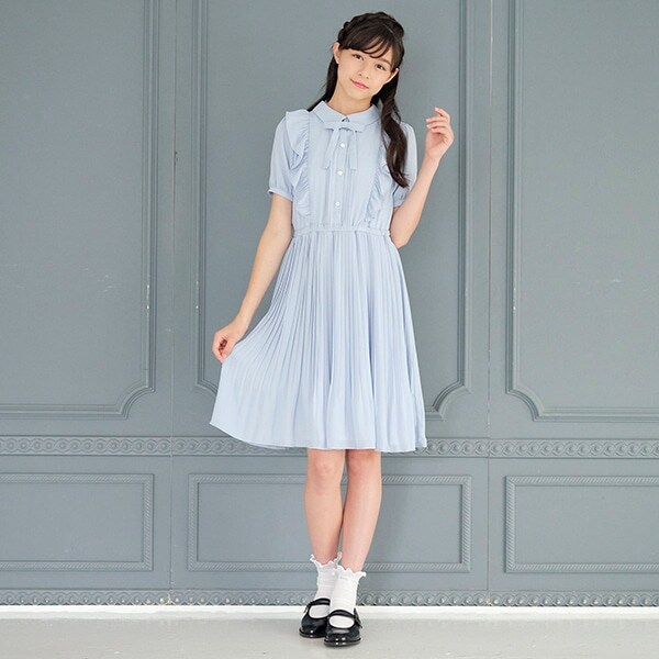 ＊ジョーゼットプリーツワンピース