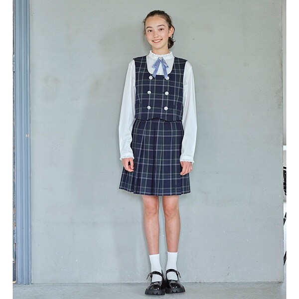 *ベスト×プリーツスカパンセットアップ